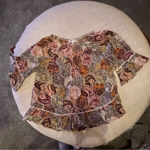 Fever Multicolor Paisley Women's Blouse